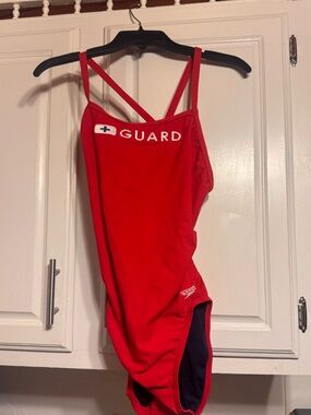 Speedo Red "GUARD" Women's One-Piece Lifeguard Swimsuit